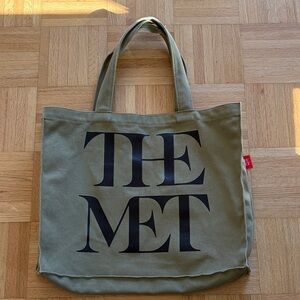 The Met Olive Green Tote Bag
